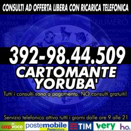 YORUBA' legge i Tarocchi tutti i giorni dalle ore 9 alle 21 - il Cartomante Yoruba'