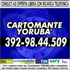 I consulti con il Cartomante Yoruba' sono tutti a pagamento (ricarica telefonica/Postepay)
