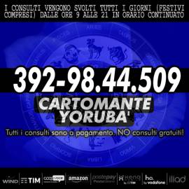Il Cartomante Yorubà effettua consulti di Cartomanzia al telefono