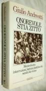 Onorevole, stia zitto di Giulio Andreotti 1°Ed.Rizzoli, novembre 1987 perfetto