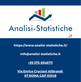 Consulenza e Analisi Statistica dei Dati x tesi progetti SPSS R (ONLINE)