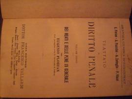 Libri DIRITTO ITALIANO vintage edizioni anni 1865/1900