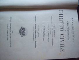 Libri DIRITTO ITALIANO vintage edizioni anni 1901/1942