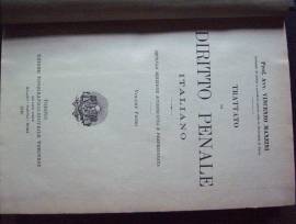 Libri DIRITTO ITALIANO vintage edizioni anni 1901/1942