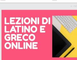 Lezioni private di Latino e Greco (online)