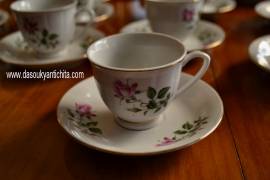Set di 16 tazzine da caffè in porcellana cinese anni 60