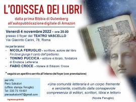 "L'odissea dei libri". Nicola Feruglio al Teatro Vascello di Roma