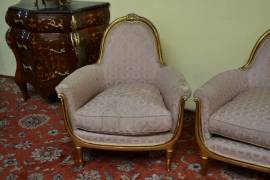 Antico divano con coppia di poltrone stile Luigi XVI