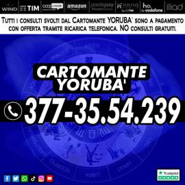 YORUBA' cartomante esperto Tarologo con esperienza quasi trentennale