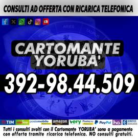 Eseguo consulti di Cartomanzia con offerta libera ricarica telefonica: il Cartomante Yoruba'