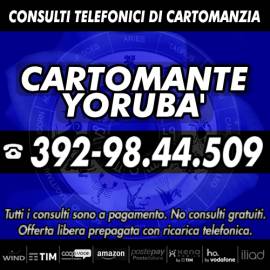 Eseguo consulti di Cartomanzia con offerta libera ricarica telefonica: il Cartomante Yoruba'