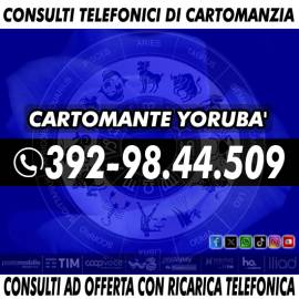 Yoruba' svolge consulti di Cartomanzia al telefono tutti i giorni dalle ore 9 alle 21