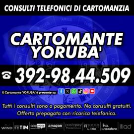 Eseguo consulti di Cartomanzia con offerta libera ricarica telefonica: il Cartomante Yoruba'