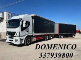 IVECO STRALIS 460+RIMORCHIO CENTINATO ALZA ABBASSA/COPRI SCOPRI EURO 6