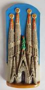 Sagrada Familia in terracotta dipinta a mano e cotta a 930°C Certificato di autenticit Marquez S.A.