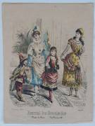 Gravure 4558 bis. Journal des Demoiselles, Modes de Paris. 1er Fevrier 1886
