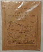 VAL GARDENA, CATINACCIO GRUPPO DI SELLA, MARMOLADA.Carta delle zone turistiche d'Italia T.C.I.1930