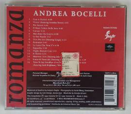 CD Andrea Bocelli Romanzo Etichetta: Sugar – SGR D 77801 uscita 1996