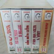 COFANETTO 5 VHS WESTERN SERGIO LEONE - BOX CAPOLAVORI WESTERN - RICORDI VIDEO