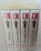 Cofanetto 4 VHS Charlie Chaplin Edizione Video R, marzo 1992