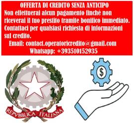 OFFERTA DI CREDITO SENZA ANTICIPO
