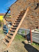 2 SCALE A PIOLI IN LEGNO USATE  