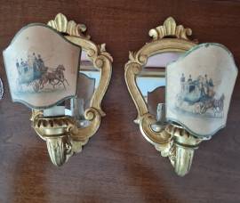 Coppia di piccole appliques d'antan 
