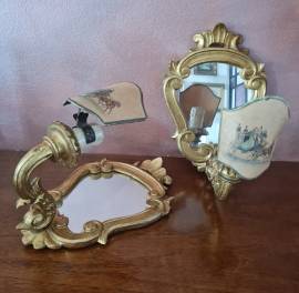 Coppia di piccole appliques d'antan 