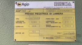PIEGATRICE BARIOLA  3050 X 100 TON  CNC ESA    MOD. PBI 100/30NCS LUNGHEZZA TRA I MONTANTI : 2600 CO