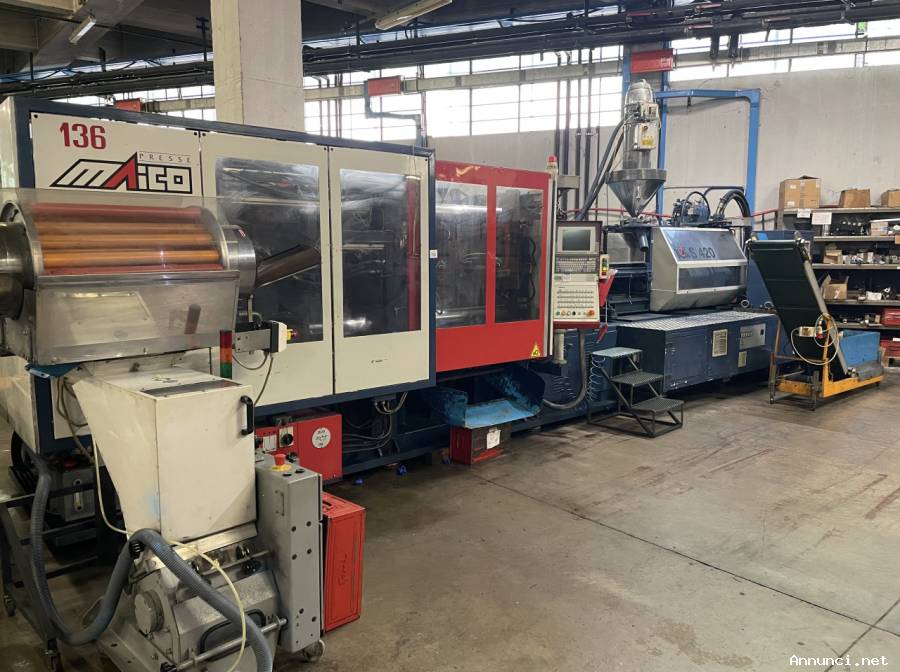 Pressa oleodinamica per stampaggio plastica Maico Presse