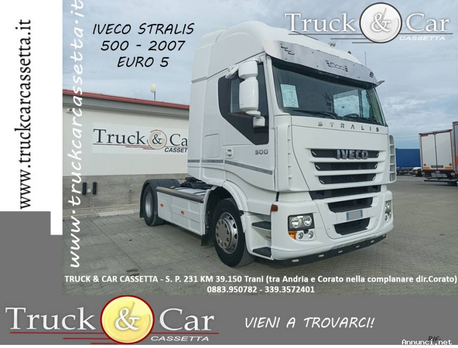 RIF.1068 IVECO STRALIS AS 440 S 500 – 2007 – TRATTORE STRADALE – EURO 5