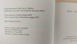 Berlin. I fuochi di Tegel di Fabio Geda e Marco Magnone 1°Ed.Mondadori, maggio 2019