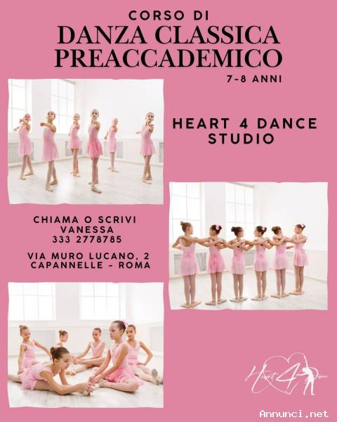 Corso di DANZA CLASSICA PREACCADEMICO 7-8 anni
