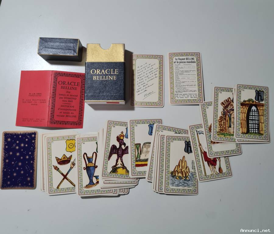 Oracle Belline edizione vintage 1983. Il cofanetto originale le carte e il libretto di istruzioni in