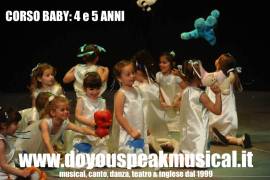 CORSO DI MUSICAL e INGLESE per bambini della scuola materna (4 e 5 anni) a MILANO 