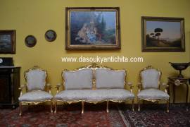 Salotto dorato stile Luigi XV