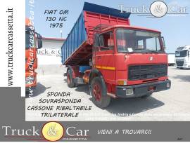 RIF.1031 FIAT OM 130 NC - RIBALTABILE TRILATERALE  CON SPONDE E SOVRASPONDE - 1975 - EURO 0