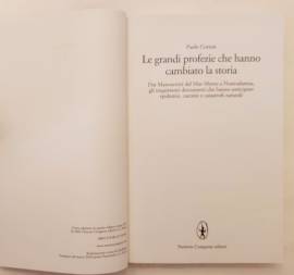 Le grandi profezie che hanno cambiato la storia di Paolo Cortesi 1°Ed.Newton Compton, 2020