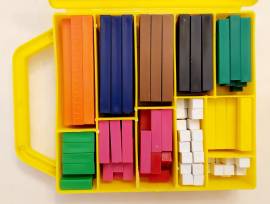 Valigetta di regoli colorati per la scuola primaria, marca Italveneta Didattica Adria