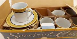 Vecchio Servizio da caffè per 6 persone in porcellana fine marchio Master