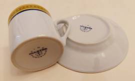 Vecchio Servizio da caffè per 6 persone in porcellana fine marchio Master Vecchio Servizio da caffè per 6 persone in porcellana fine marchio Master
