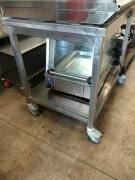 CARRELLO INOX 4 RUOTE USATO 
