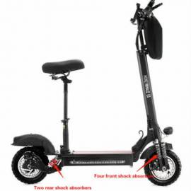 Scooter elettrico fuoristrada pieghevole per adulti 10 "con sedile 13AH 45KM/ H