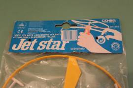 Giocattolo volante Anni 80 Jet Star Disco elica aereo nuovo CO.MA