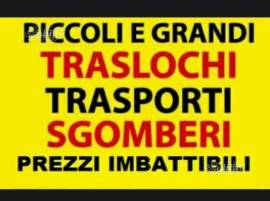 TRASLOCHI E SGOMBERI. NOLEGGIO AL 338.9200544