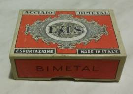 Scatola pennini Lus Bimetal in acciaio n.1931 EF Made in Italy nibs sigillata 