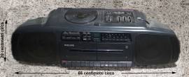 Radio registratore con Lettore CD Stereo, Equalizzatore e doppia cassetta Philips