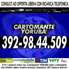 Telefona al Cartomante YORUBA' e richiedi espressamente un consulto di Cartomanzia