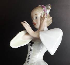 Rara statuetta  ballerina magiara   porcellana Wallendorf 1764