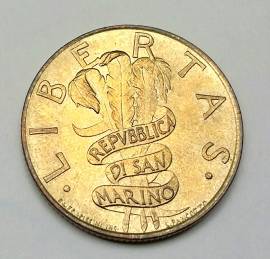 Repvbblica di San Marino Libertas 200 lire, 1995 rara